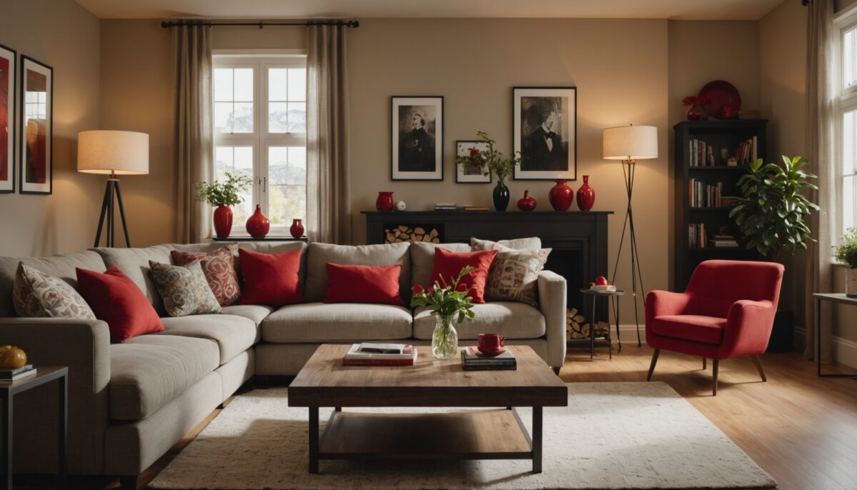 Couleurs complémentaires du rouge : astuces déco pour des associations harmonieuses