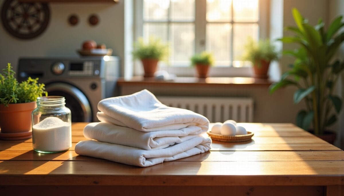 Blanchir le linge jauni : astuces naturelles et efficaces pour retrouver un blanc éclatant